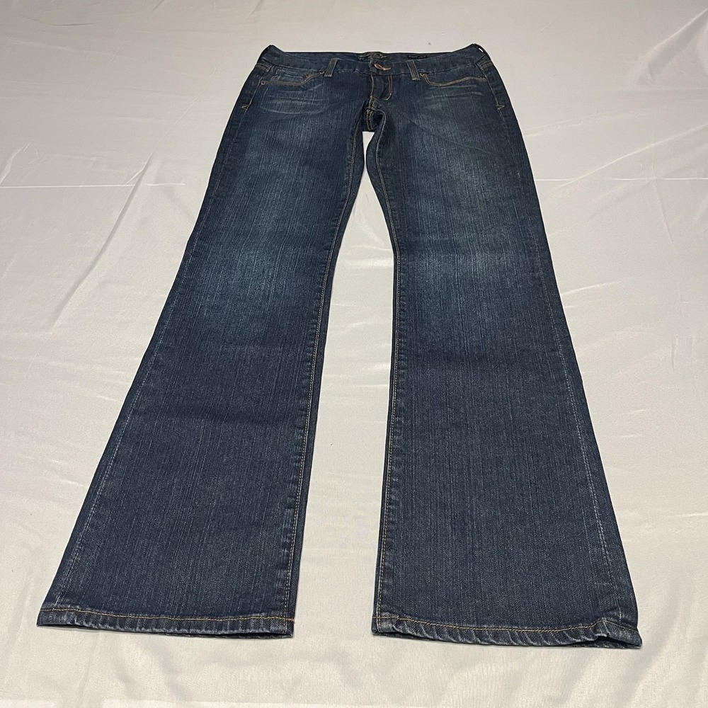 Y2K Seven 7 low rise Bootcut Jeans Size 30 Fits 30x34 Dark Wash Western Cowgirl